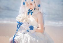 可爱人气Coser面饼仙儿 - 拉菲婚纱 [14P-98MB]-套图岛