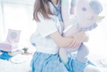 喵糖映画 VOL.019 蓝白梦幻少女-套图岛