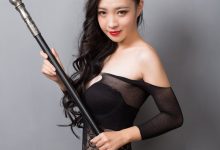 [GIRLT果团网] 2017.10.28 No.085 白色蕾丝&黑色连体网袜 [52+1P]-套图岛