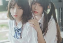 萝莉风COS 桜桃喵&疯猫ss – JK百合 [43P]-套图岛
