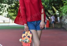 大生模拍 No.043 悦悦 穿着丝袜玩滑板 [45P-159MB]-套图岛