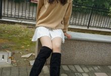 大生模拍 No.071 过膝靴灰丝 [77P1V-569MB]-套图岛