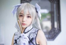 白丝旗袍美女尤物cos春日野穹福利写真图片-套图岛