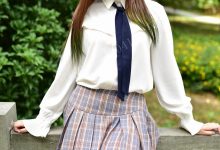 大生模拍 No.004 小蕊 苏格兰情调小短裙 [65P1V-404MB]-套图岛