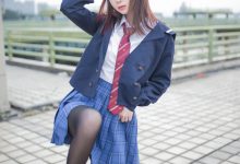 [Cosplay]疯猫ss – 天台JK-套图岛