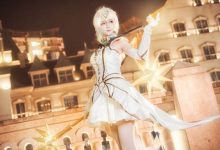 美女尤物cosplay英雄联盟光辉女郎拉克丝写真图片-套图岛