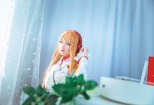 刀剑神域结成明日奈亚丝娜cos美腿写真图片-套图岛