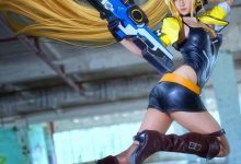 混血美女Cosplay莉莉少女咖啡枪朱诺埃蒙斯图片-套图岛