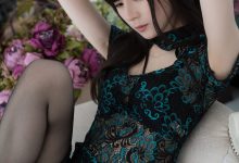 近卫丸子头 NO.003 – 旗袍蓝 [60P47M]-套图岛