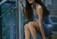 [IESS异思趣向] 2021.09.13 丝享家917：婉苹《楼梯间的蓝衣美女》[69P／114MB]-套图岛