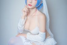 黑米粥 NO.011 – 蕾姆婚纱 [9P-86M]-套图岛