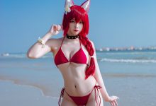 二佐Nisa 碧蓝航线 让巴尔泳装[20P-139MB]-套图岛