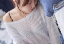 黑川 NO.049 白色洞洞毛衣 [50P-322MB]-套图岛