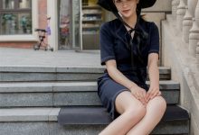 SIW斯文传媒 009 气质职业装工装中袖蓝连衣裙 - 嘉慧 [64P-189M]-套图岛