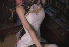 南桃Momoko NO.63 八重樱旗袍 [17P-18MB]-套图岛