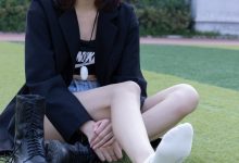 [BoBoSocks袜啵啵]NO.010 小甜豆-马丁靴、白色短棉袜、裸足[117P+1V／3.37GB]-套图岛