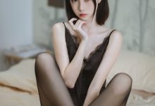 许岚LAN - NO.06 黑色蕾丝睡衣 [40P-585MB]-套图岛