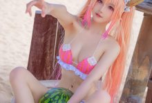 阿包也是兔娘 - 10月舰长图 龙女仆泳装 [23P-507MB]-套图岛