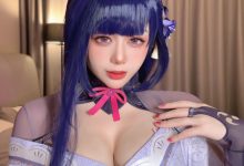 九言 Genshin Impact 雷電書軍 [31P+5V-346MB]-套图岛