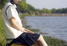 初夏女神 NO.039 念念 春秋JK套搭配三叶草贝壳头鞋[115P+1V／4.92GB]-套图岛