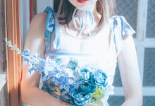 ElyEE子 - NO.122 2023.august D-復古水藍花 Vintage Aqua Blossom [38P-159MB]-套图岛