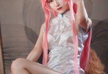 铁板烧鬼舞w -  NO.019 玉藻前旗袍白[20P-300.3M]-套图岛