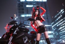 Sakiiii翎柒 - NO.10 机车凛 [9P-76MB]-套图岛