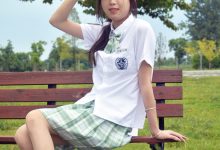 初夏女神 NO.074 情情 绿色JK套[72P+1V／5.02GB]-套图岛