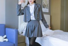 [BoBoSocks袜啵啵]NO.315 小沫-平底鞋、厚黑丝、模特穿鞋及丝袜踩玩偶小熊剧情[140P+1V／6.44GB]-套图岛