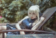 腐团儿 NO.002 黑saber泳装_第二弹阿尔托莉雅alter [12P-115MB]-套图岛