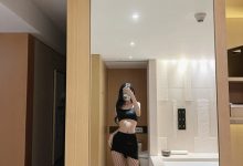 葛征GEZHENG - 黑丝网洞袜抹胸装 [23P+1V-126MB]-套图岛