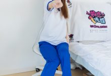 物恋传媒 NO.2301 曲奇-板鞋、白短棉袜、裸足、校服[150P-1V-3.4G]-套图岛