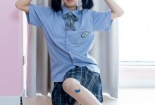 [BoBoSocks袜啵啵]NO.508 奶油 皮鞋、白棉袜、蝴蝶薄肉丝、jk制服[160P+1V／6.17GB]-套图岛