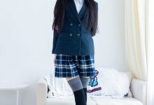 物恋传媒 No.2371 茯苓-JK制服、皮鞋、拼接过膝袜 [155P1V-3.54GB]-套图岛