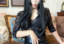 Money冷冷 –  黑蕾丝[48P-2V-1.84G]-套图岛