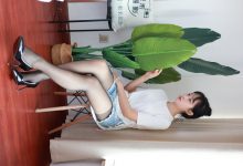 三禾摄影 No.012 牛仔热裤 高跟 长丝 [208P-1.26GB]-套图岛