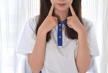 凝思摄影 No.026 铃铃-校服、连裤白丝、室内鞋 [150P1V-4.85GB]-套图岛