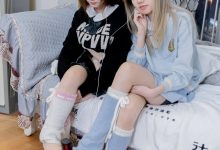 BoBoSocks袜啵啵 No.680 小甜豆&甜甜圈-板鞋、腿套、白棉袜、薄肉丝 [170P1V-8.70GB]-套图岛