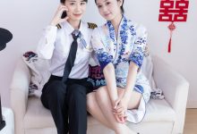 物恋传媒 No.2759 菜菜&橙子-高跟鞋、两双人字拖、薄肉丝、空姐制服 [226P1V-5.94GB]-套图岛