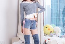 物恋传媒 No.2711 苹果-帆布鞋、纯白棉袜、裸足、分体牛仔裤 [150P1V-3.41GB]-套图岛