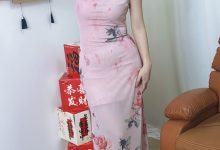 丝韵摄影 NO.3357 布丁 藏蓝色无袖深V-领上衣-套图岛